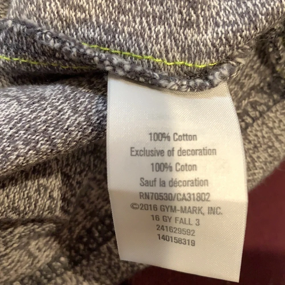 Gymboree Boys Gray Neon Green Hood Sweater 18-24